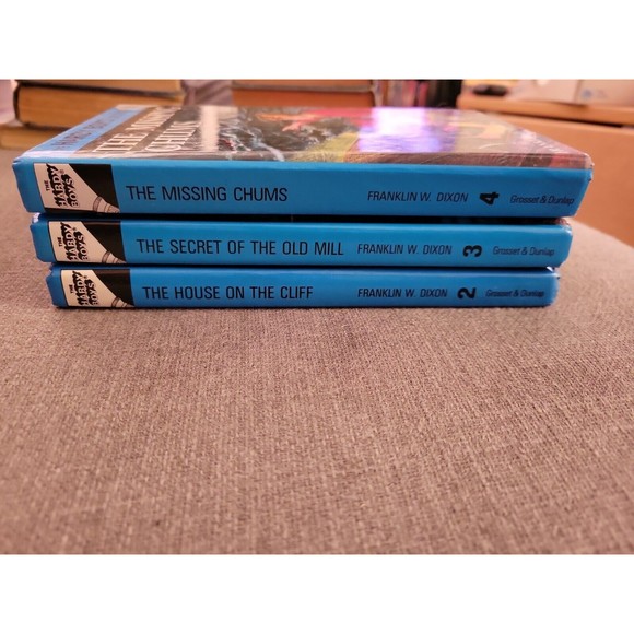 Lot of 3 Hardy Boys flashlight edition books # 2 3 4 Cliff Old Mill Chums Vtg - Picture 3 of 11